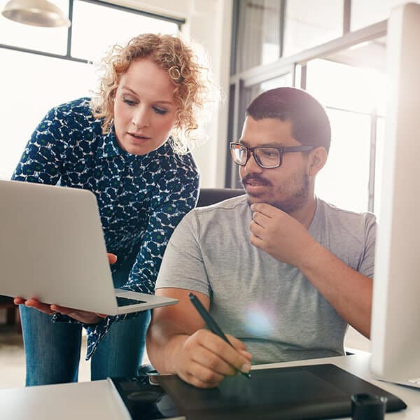 graphic designers working